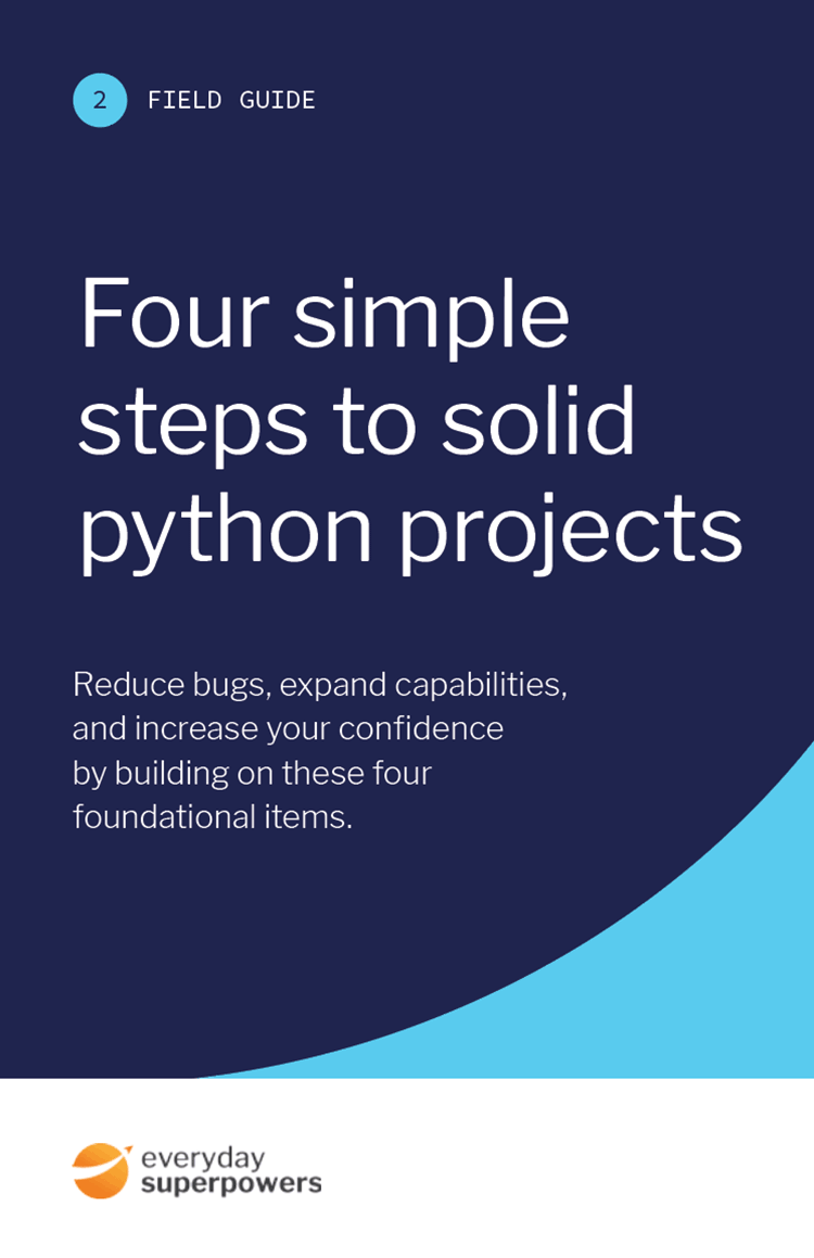 Cover for Four Simple Steps to Solid Python Projects